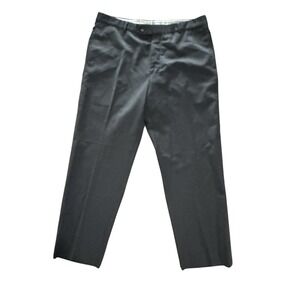 Joseph Abboud Super 120s Wool Blend Dress Pants Italy Mens Tailored Fit Charcoal